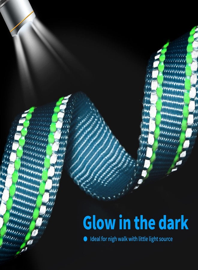 مايل هاي لايف طوق عاكس للكلاب من مايل هاي لايف، طوق أساسي قابل للتعديل وسريع الفتح، طوق ناعم من النايلون للحيوانات الأليفة مع حلقة معدنية على شكل حرف D للكلاب الصغيرة والمتوسطة والكبيرة (أزرق، مقاس L، محيط الرقبة 15-19 بوصة). - Image 5